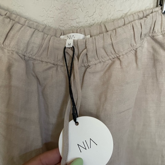 NIA | NWT! linen pull on pant & amie convertible halter top size: medium - Picture 4 of 8